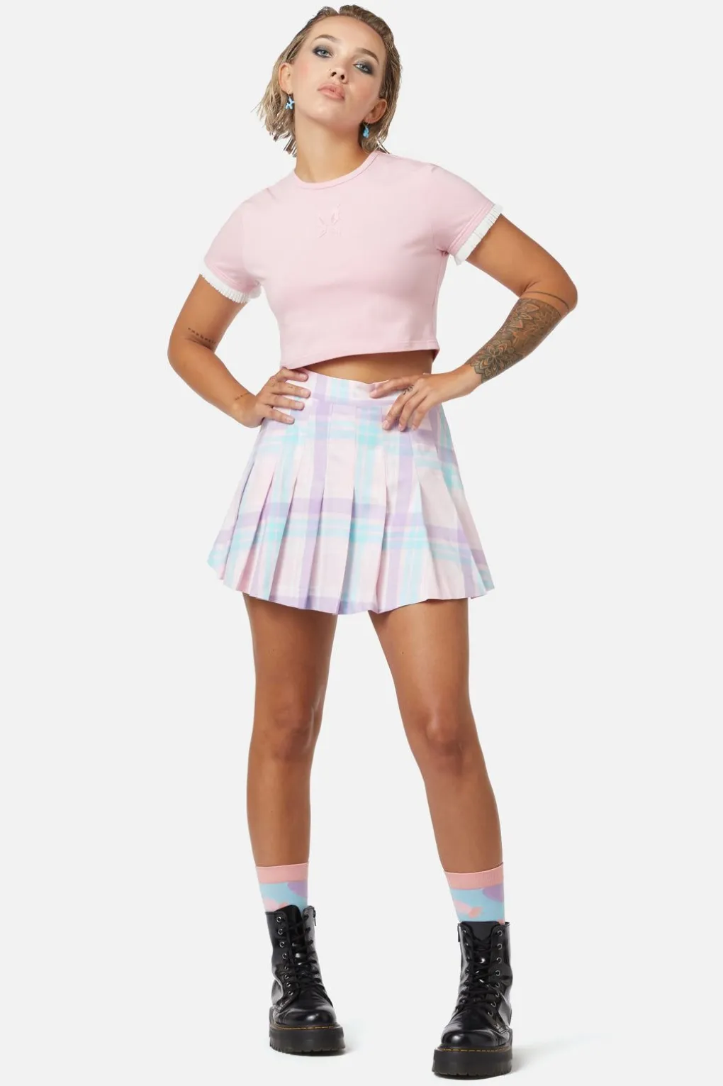 Abyss Tartan Skirt