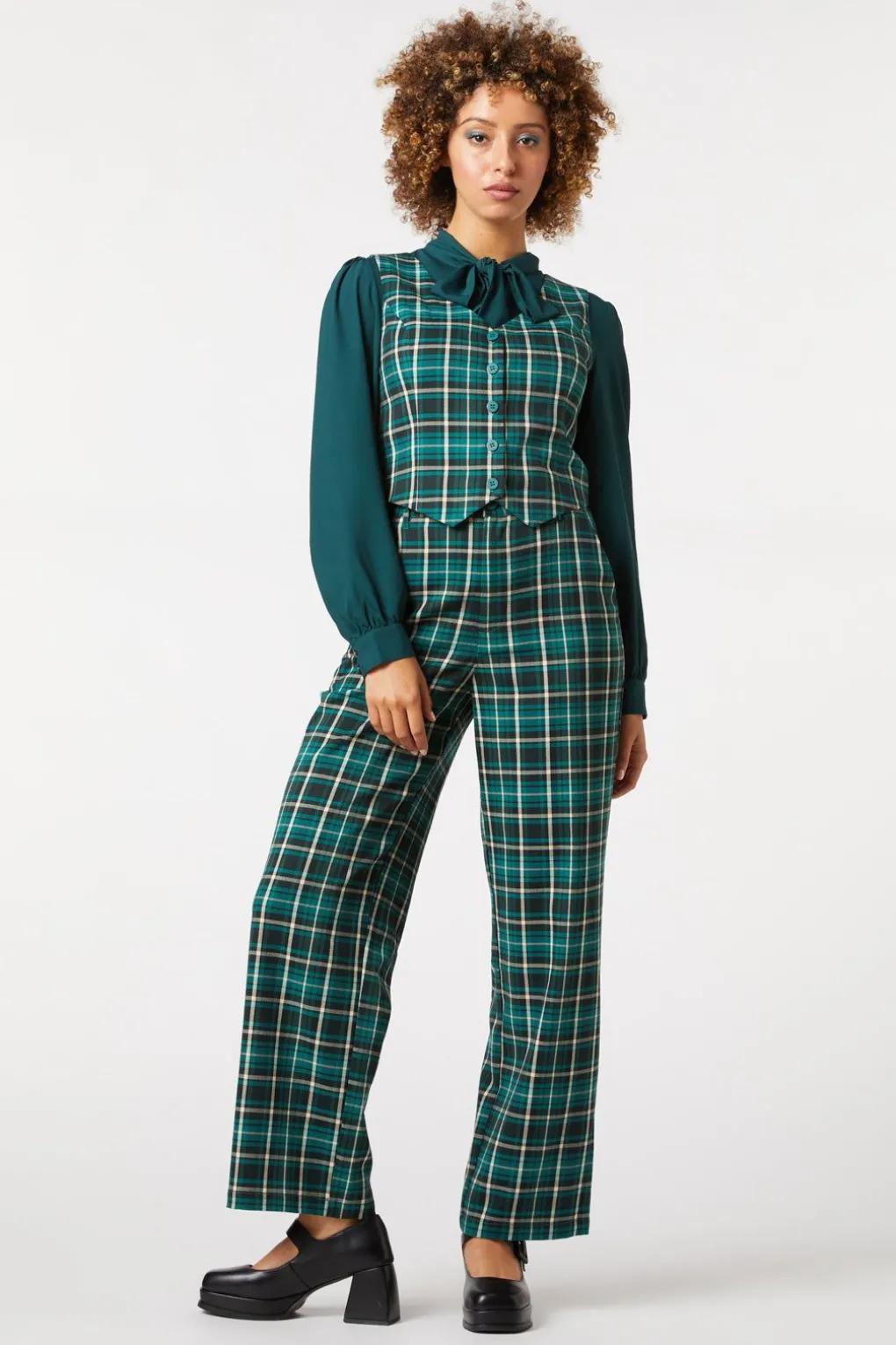 Amber Check Vest