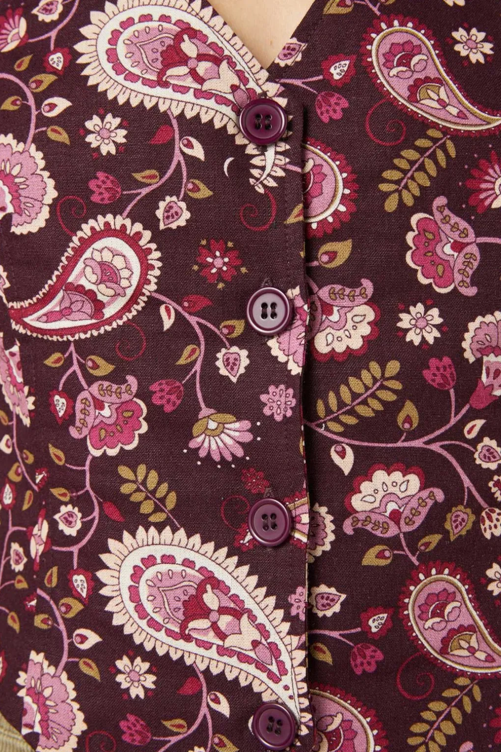 Boho Paisley Vest