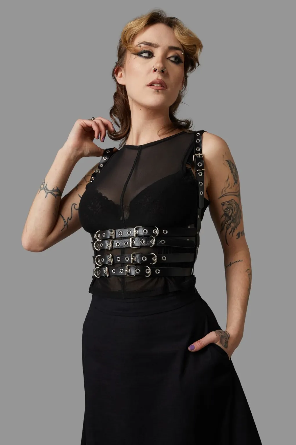 Buckled Up Underbust Harness