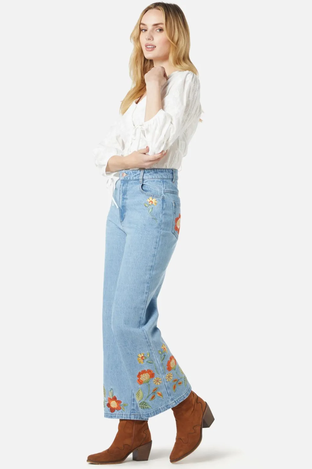 Cami Emb Jean
