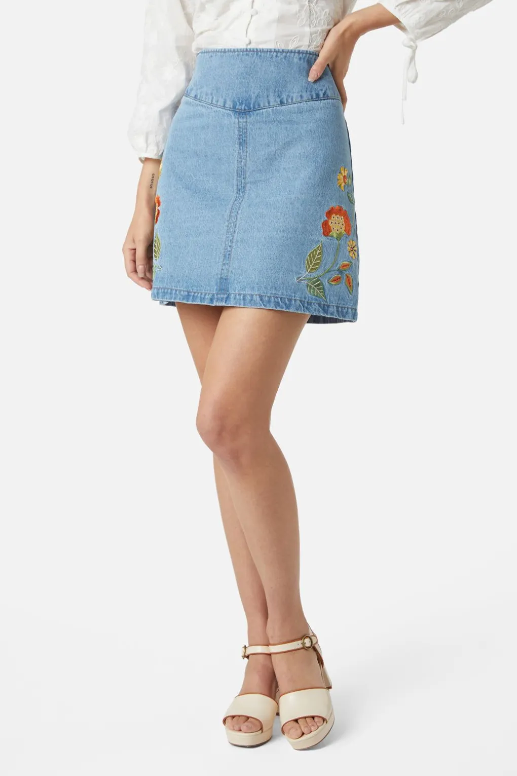 Cami Emb Skirt