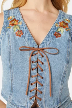 Cami Emb Vest