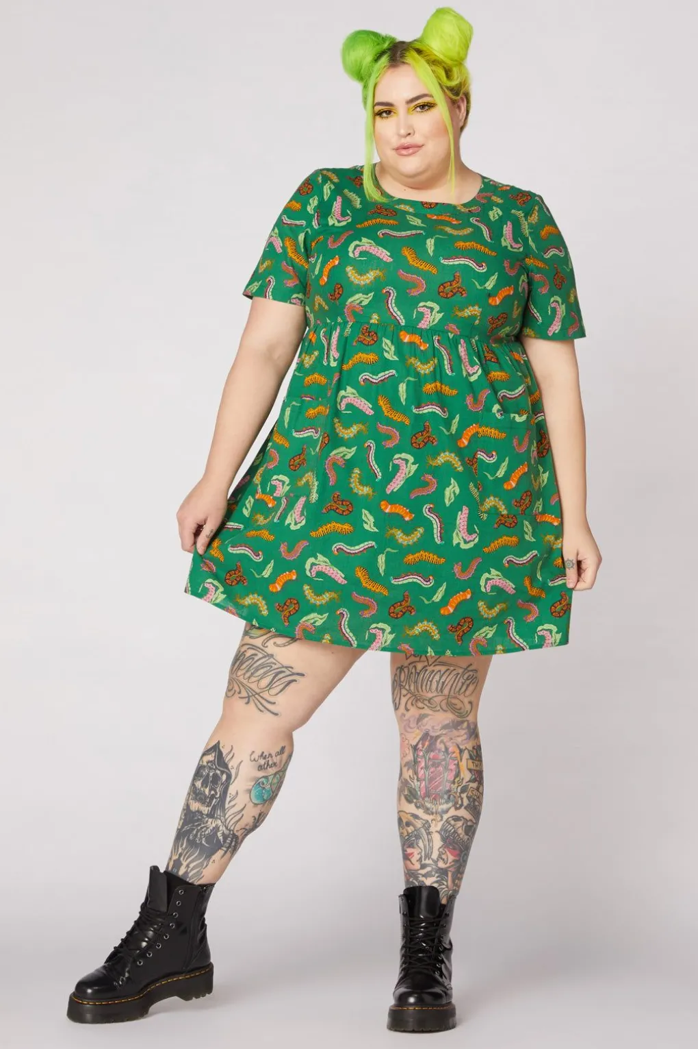 Caterpillar Smock Dress