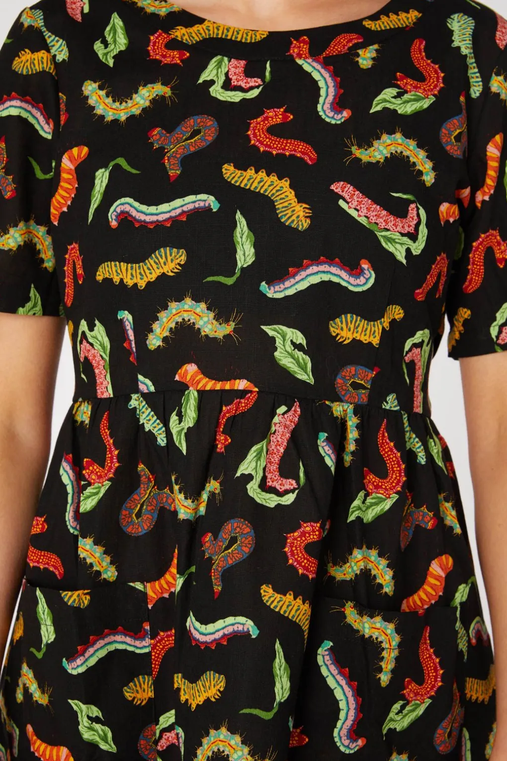 Caterpillar Smock Dress
