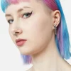Chained Skull Earrings