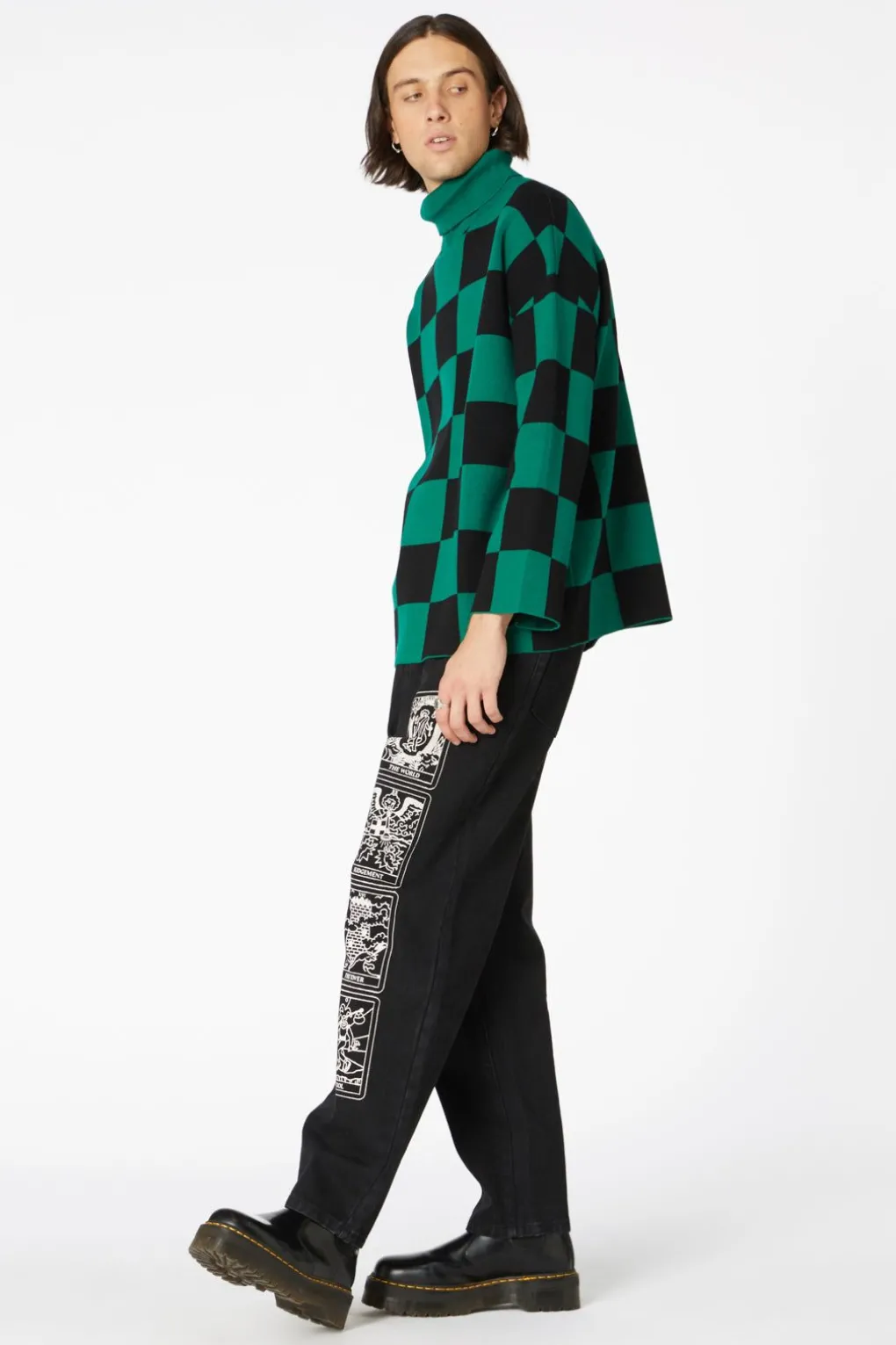 Checkerboard Oversize Knit