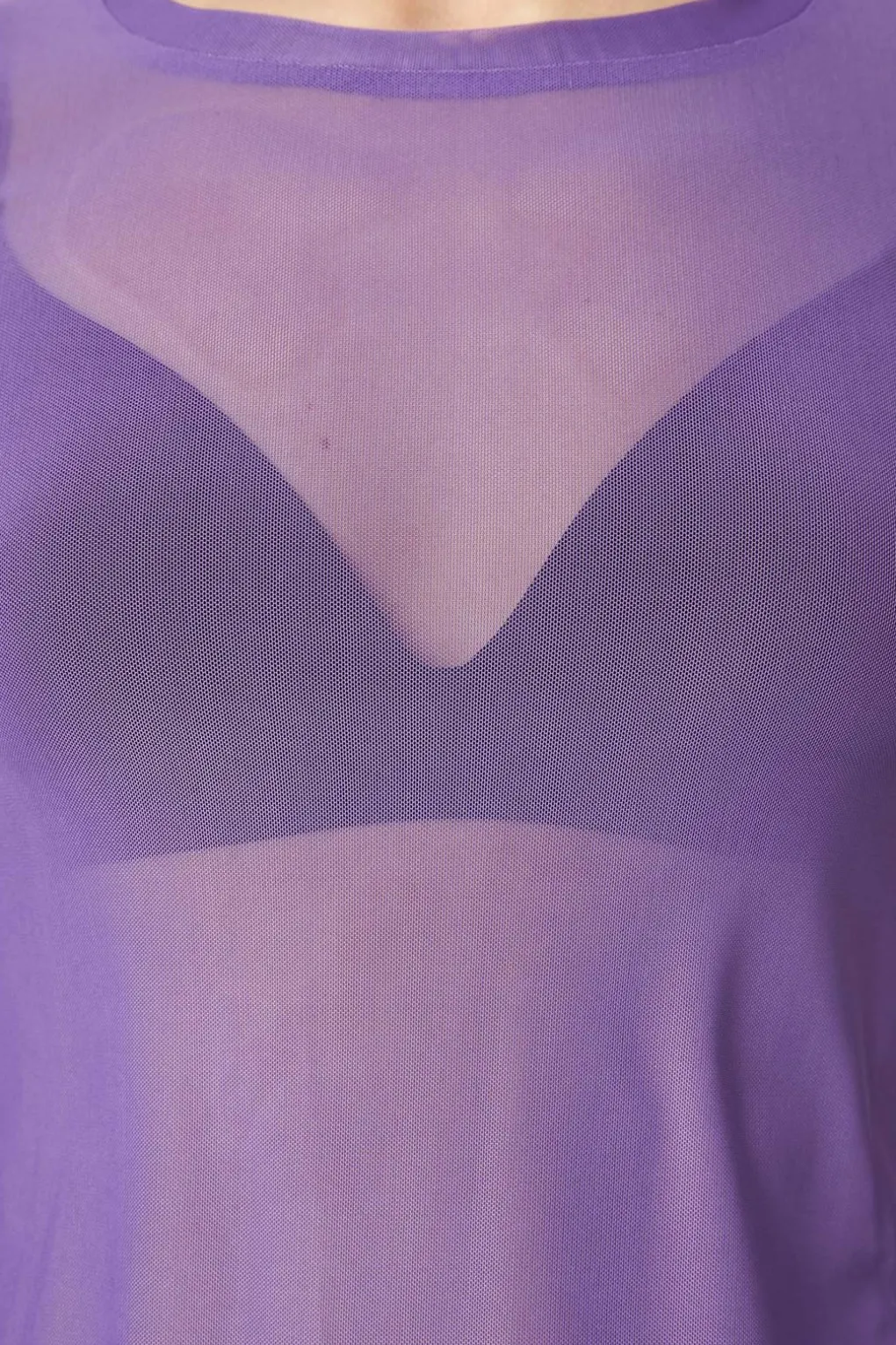 Classic Plain Mesh Top