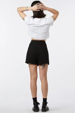 Contrast Stitch Goth Skort
