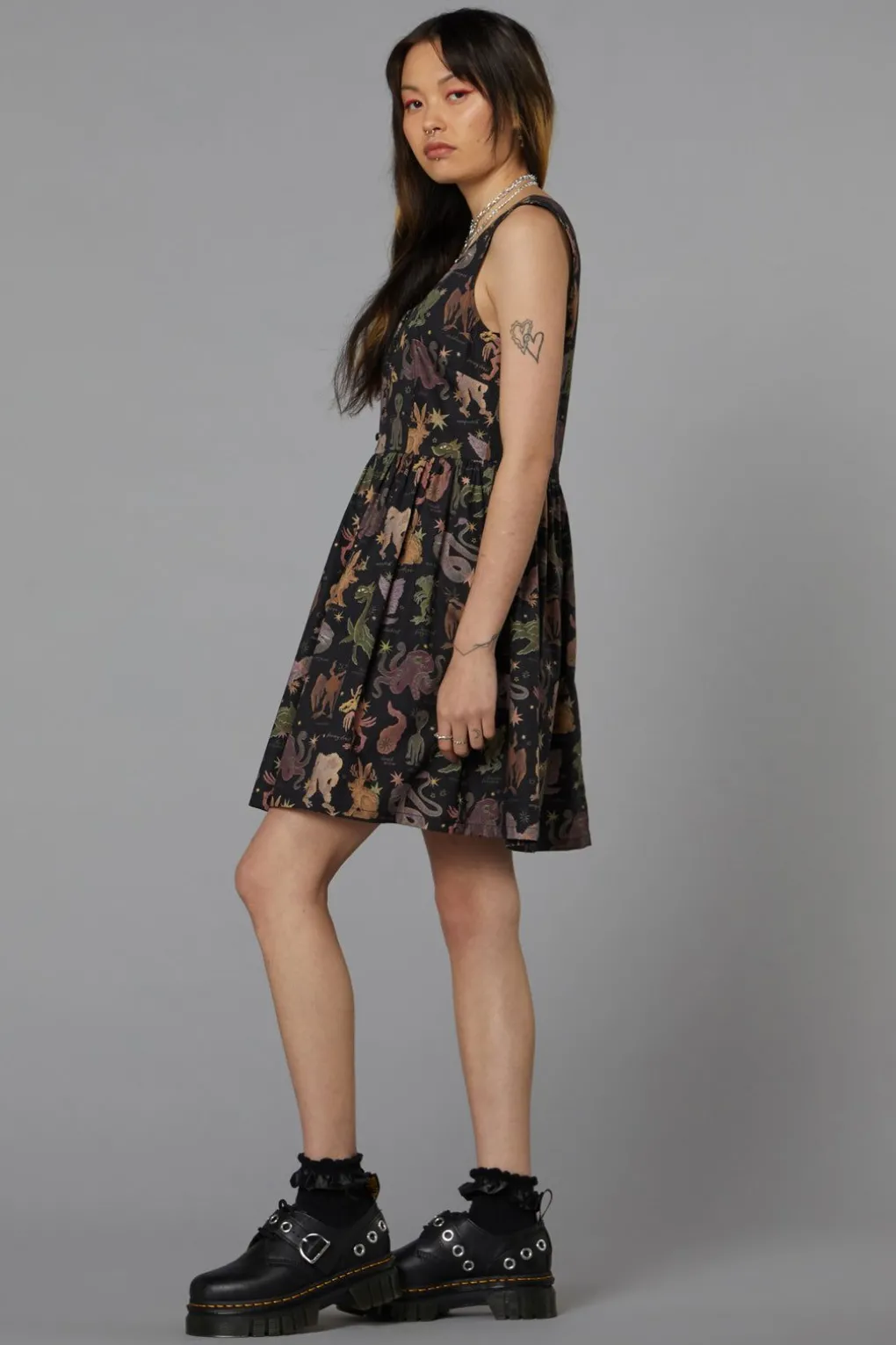 Cryptid Print Dress