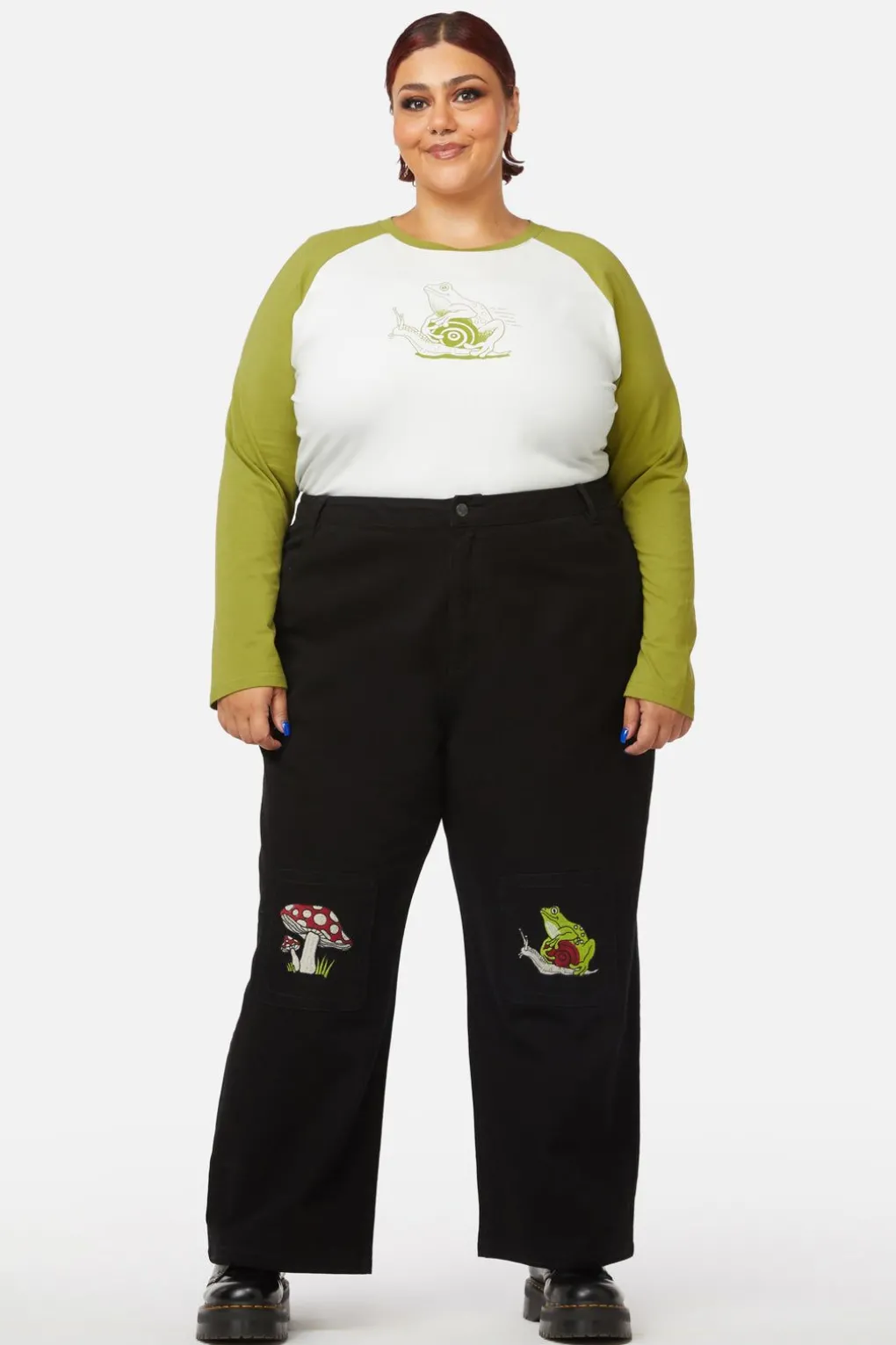 Curve Frog Patch Jean