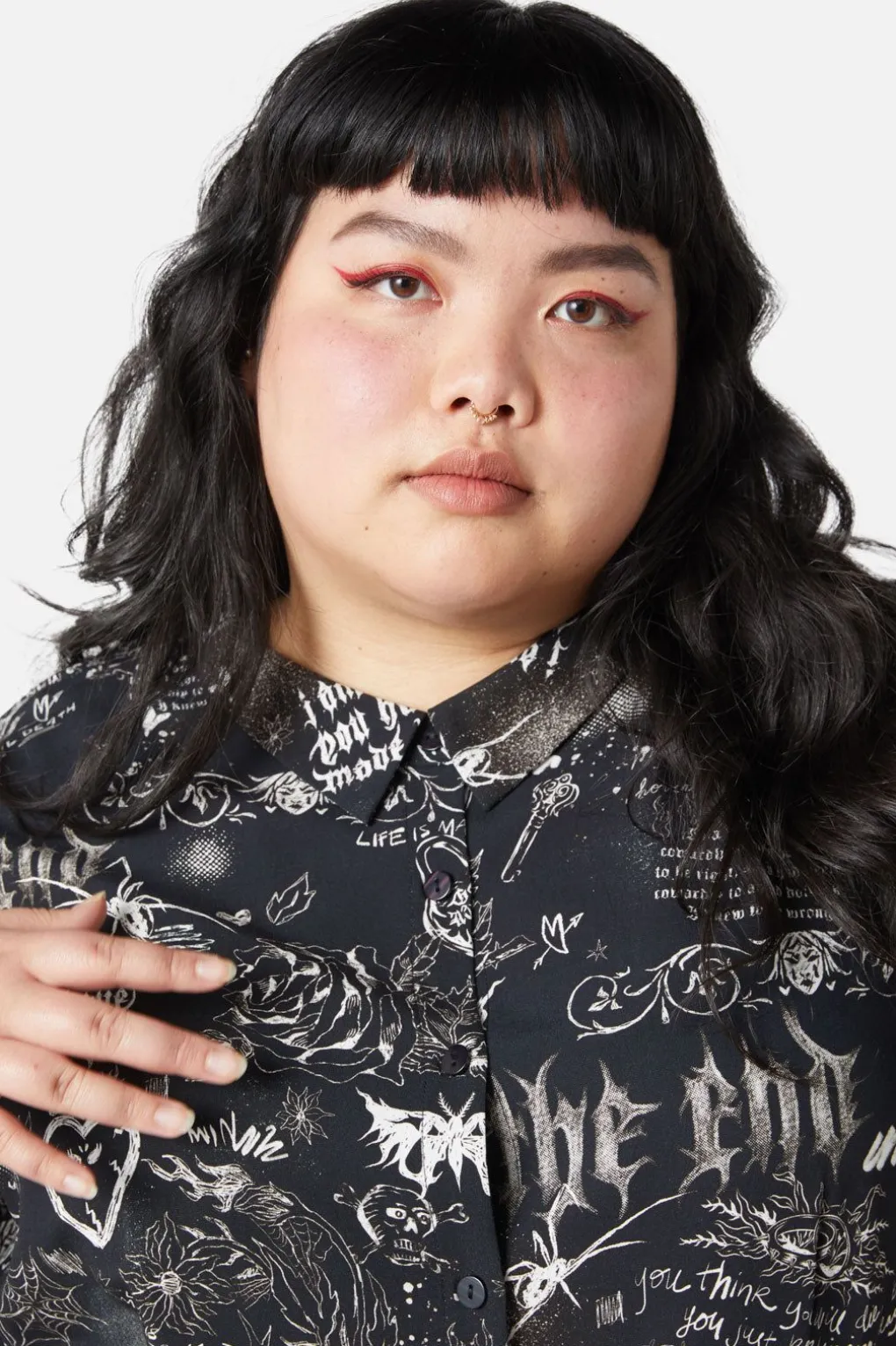 Curve Lover'S Departure Print Dress
