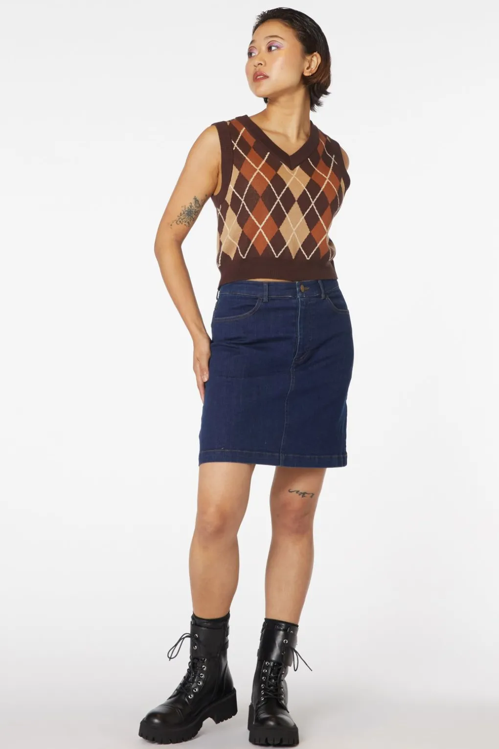 Denim Cherub Mini Skirt