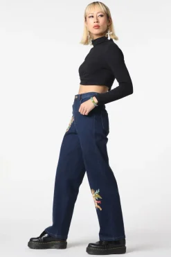 Denim Cherub Print Jean