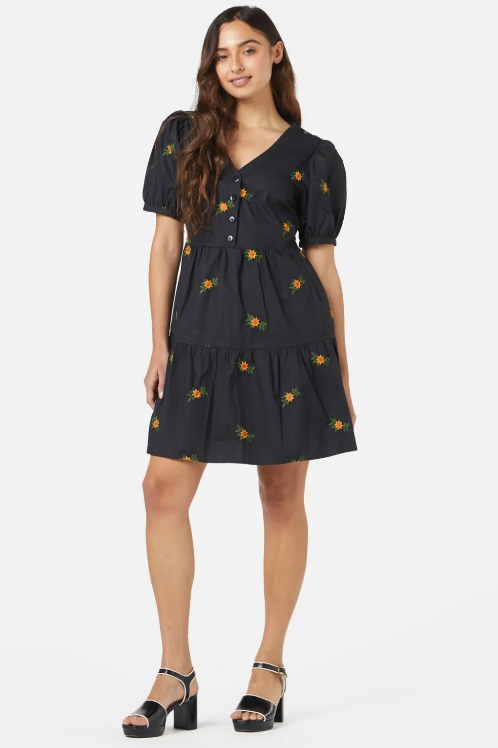 Fleur Embroidered Dress