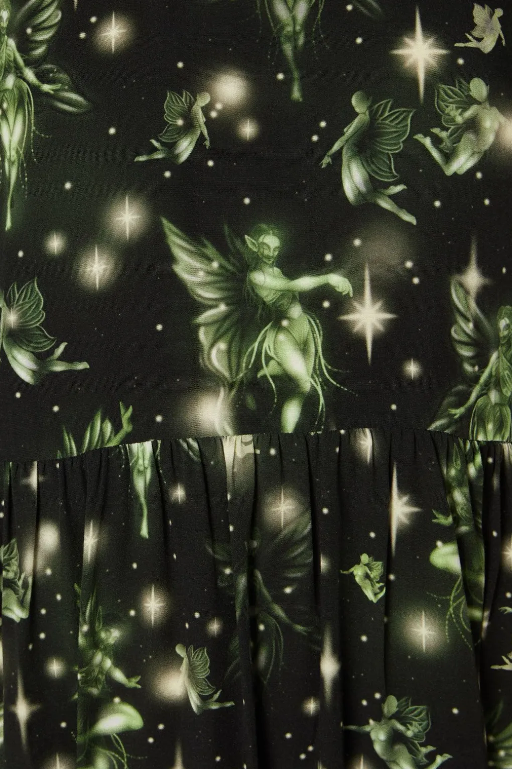 Forest Fairy Print Dress
