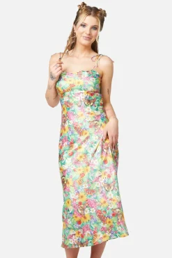 Glade Satin Slip Dress