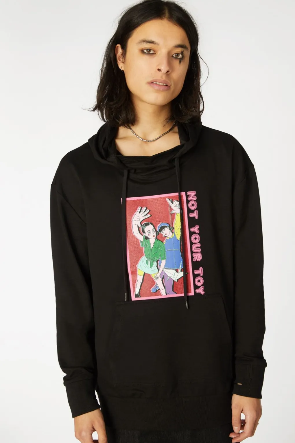 Grunge Printed Hoodie