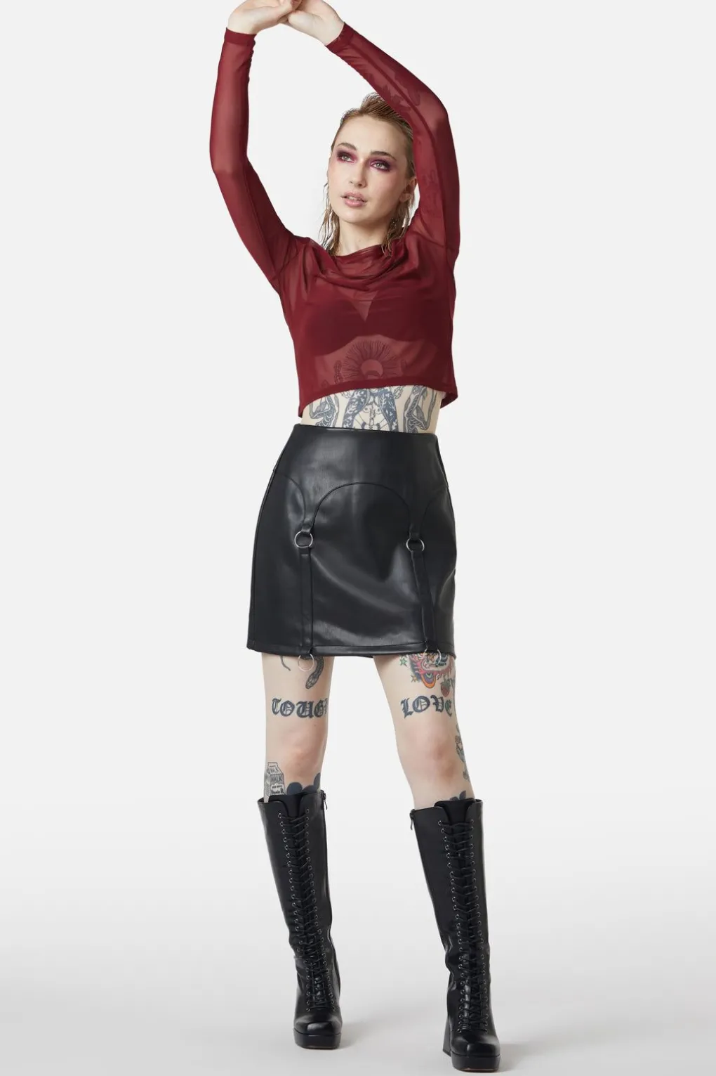 Guarded Pu Skirt