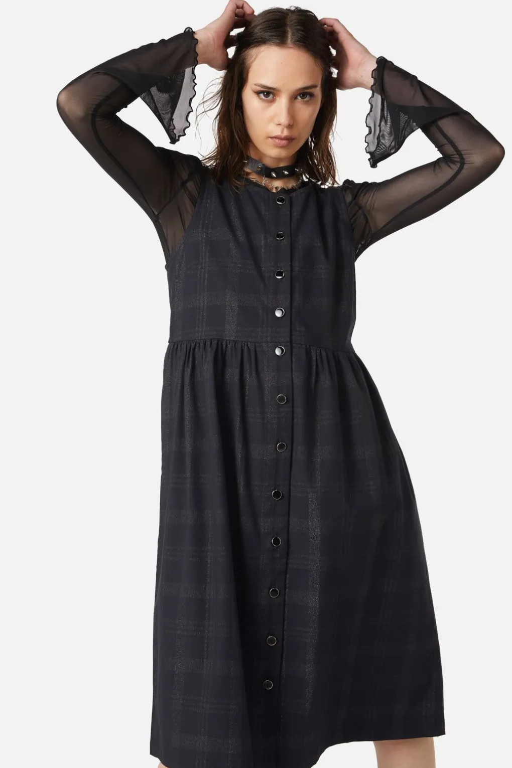 High Society Tartan Pinny Dress