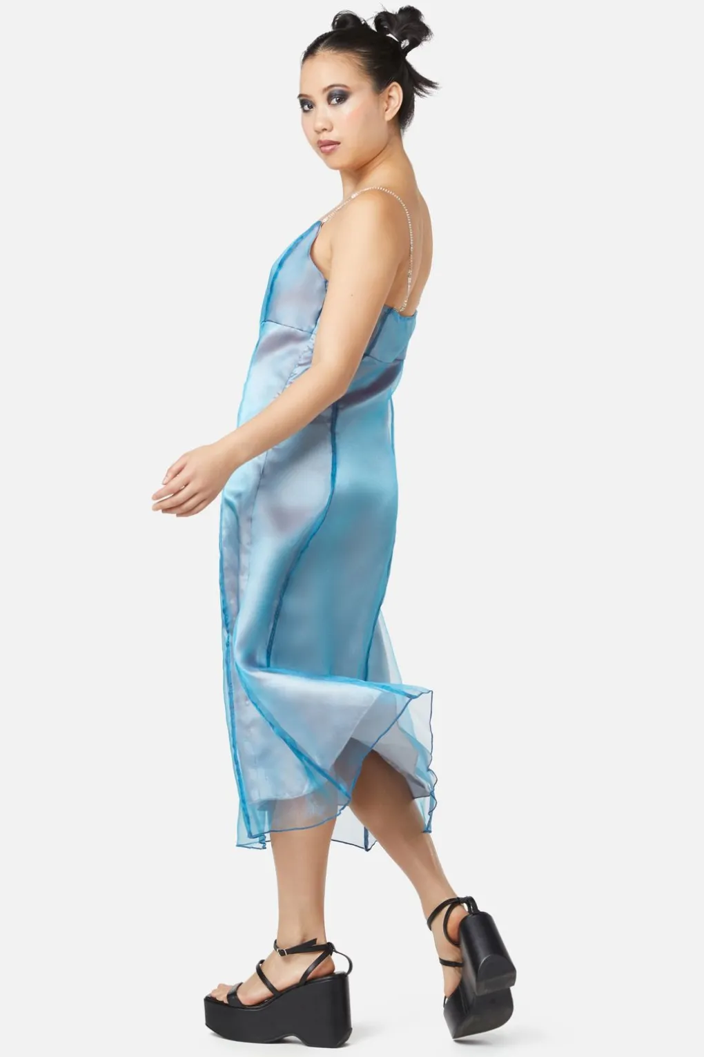 Holographic Sheer Dress