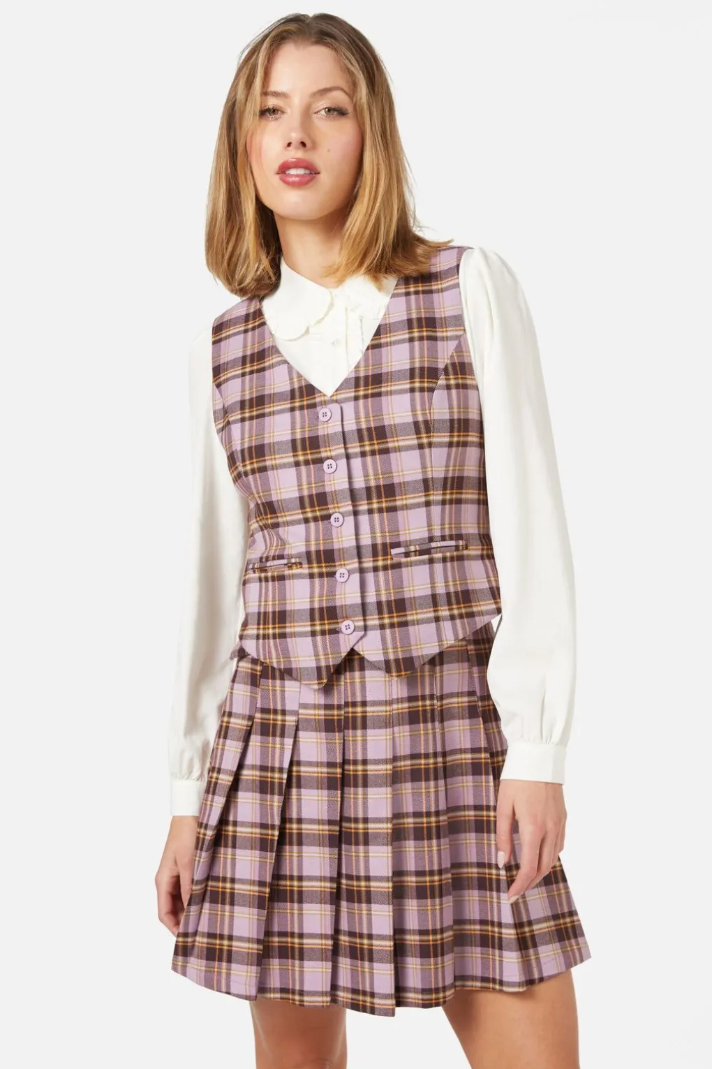 Jeannie Check Vest