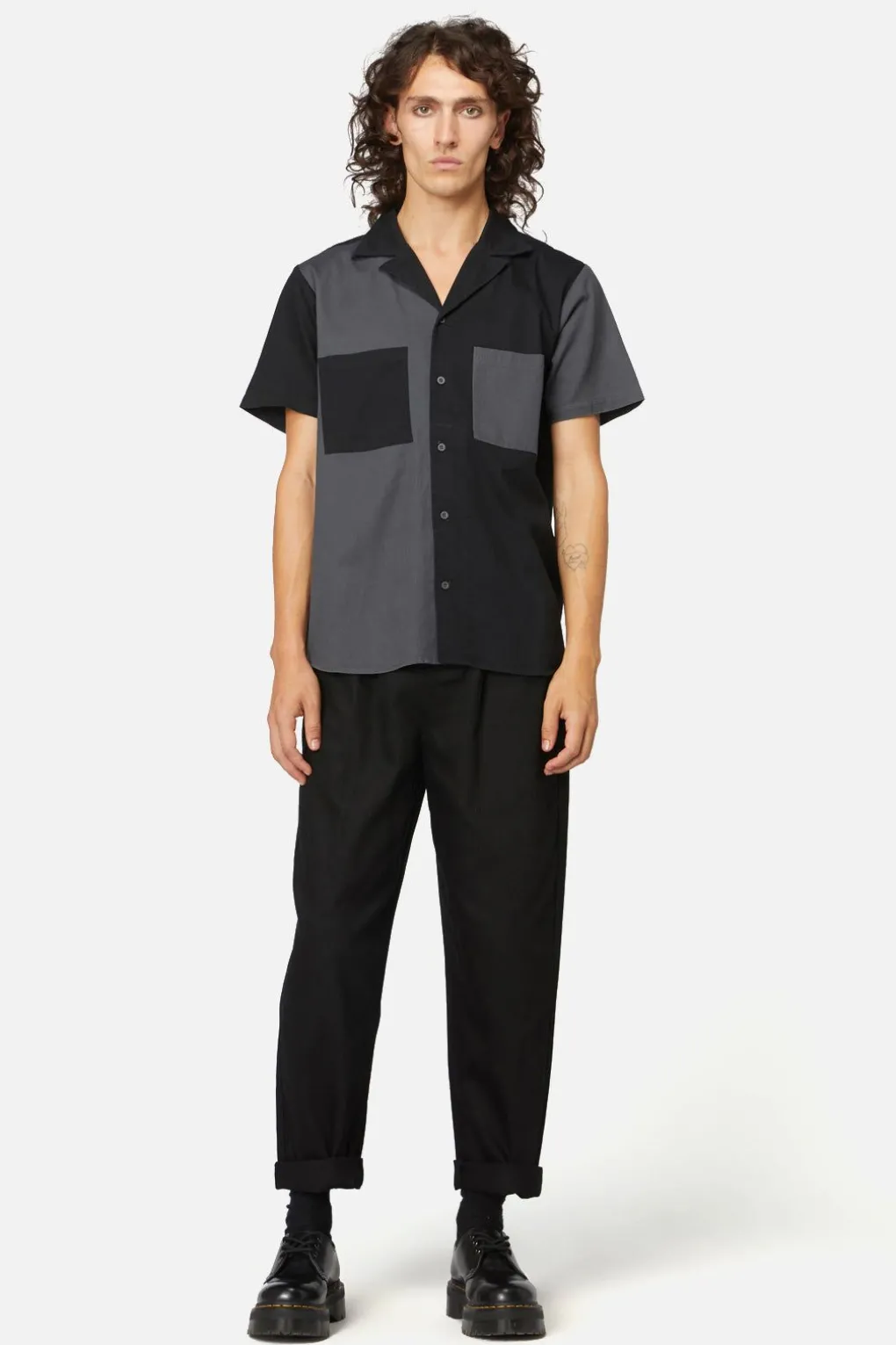 Jeff Split Worn Wash Shirt
