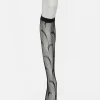 Knee High Moon Fishnet Socks