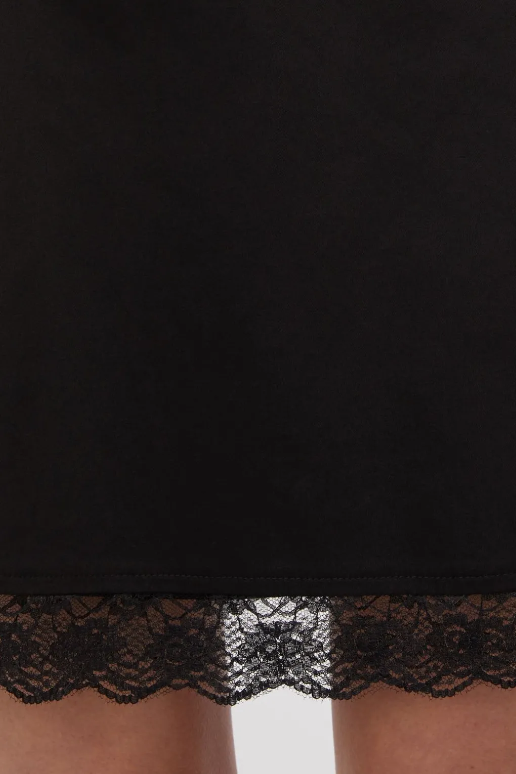 Lace Trim Goth Skirt
