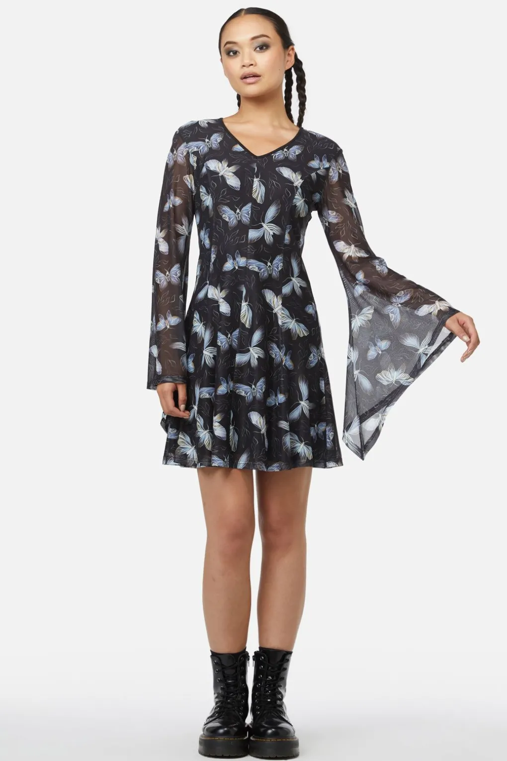 Larvae Mesh Dress