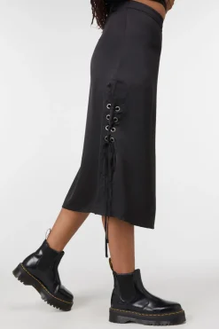 Lizzie Satin Bias Skirt