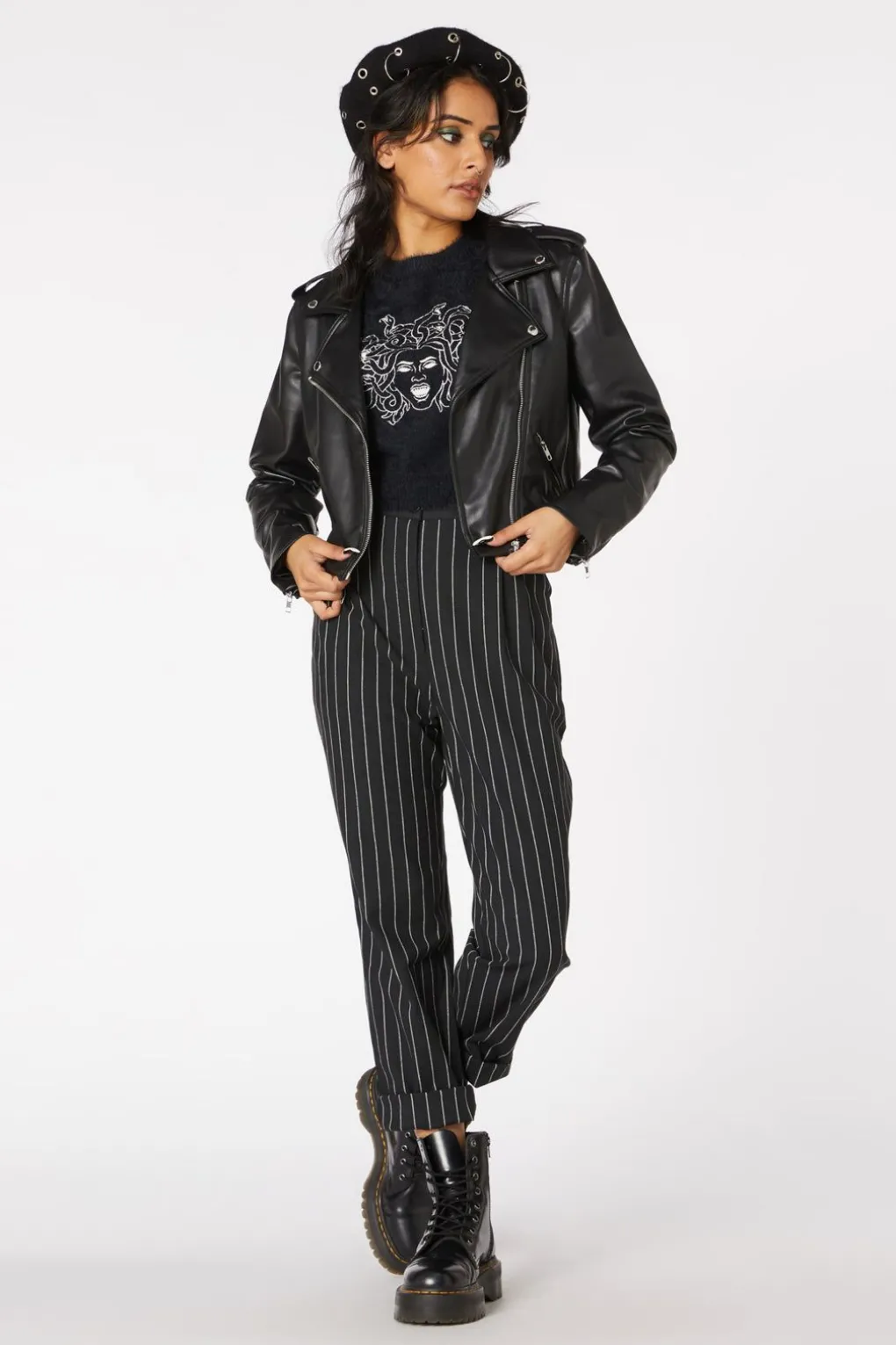 Loveless Embossed Pu Jacket