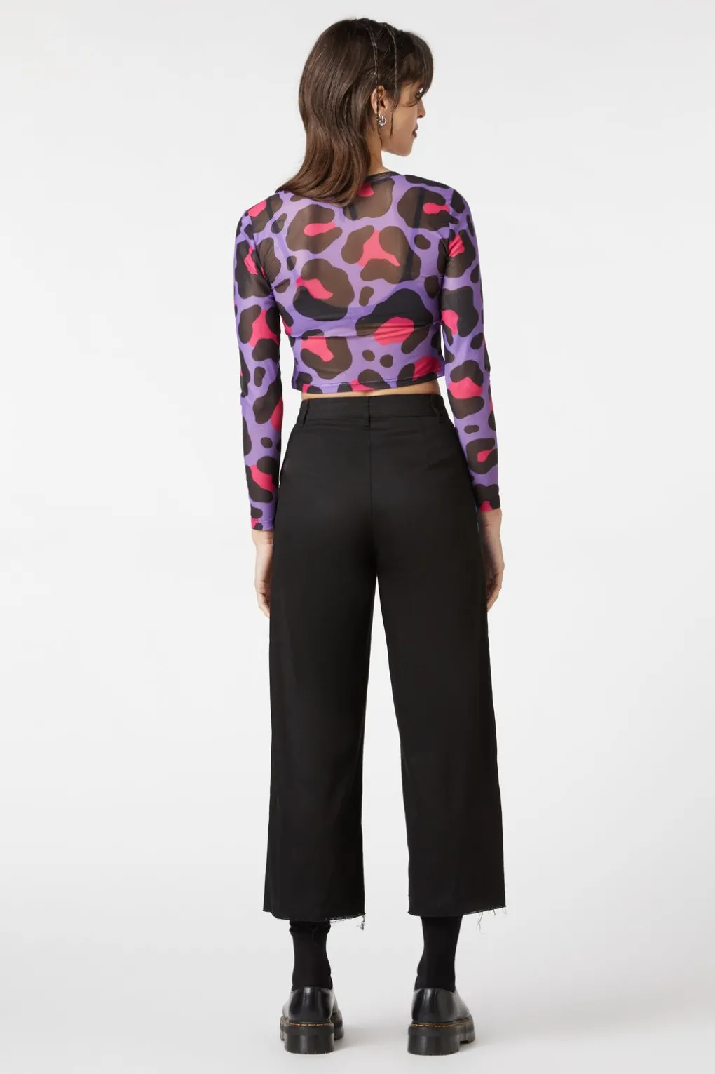 Major Meow Mesh Top