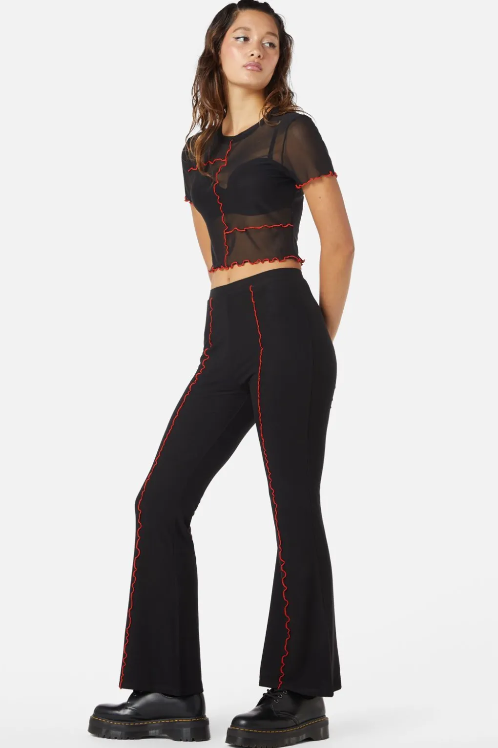 Manic Short Sleeve Babylock Mesh Top
