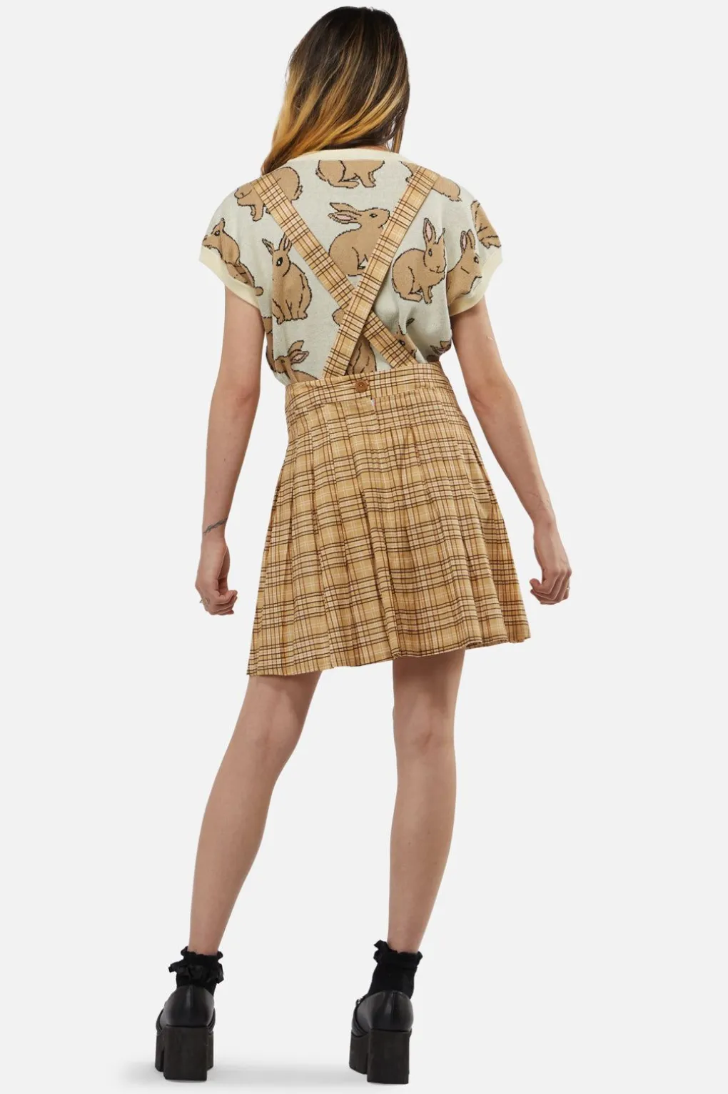 Meadow Tartan Pleated Pinny