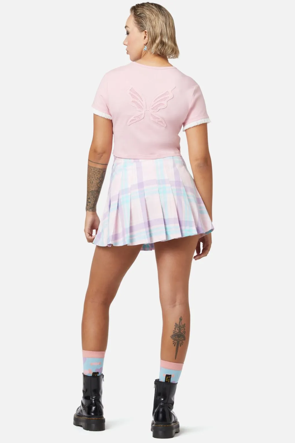 Meta Fantasy Wings Crop Tee