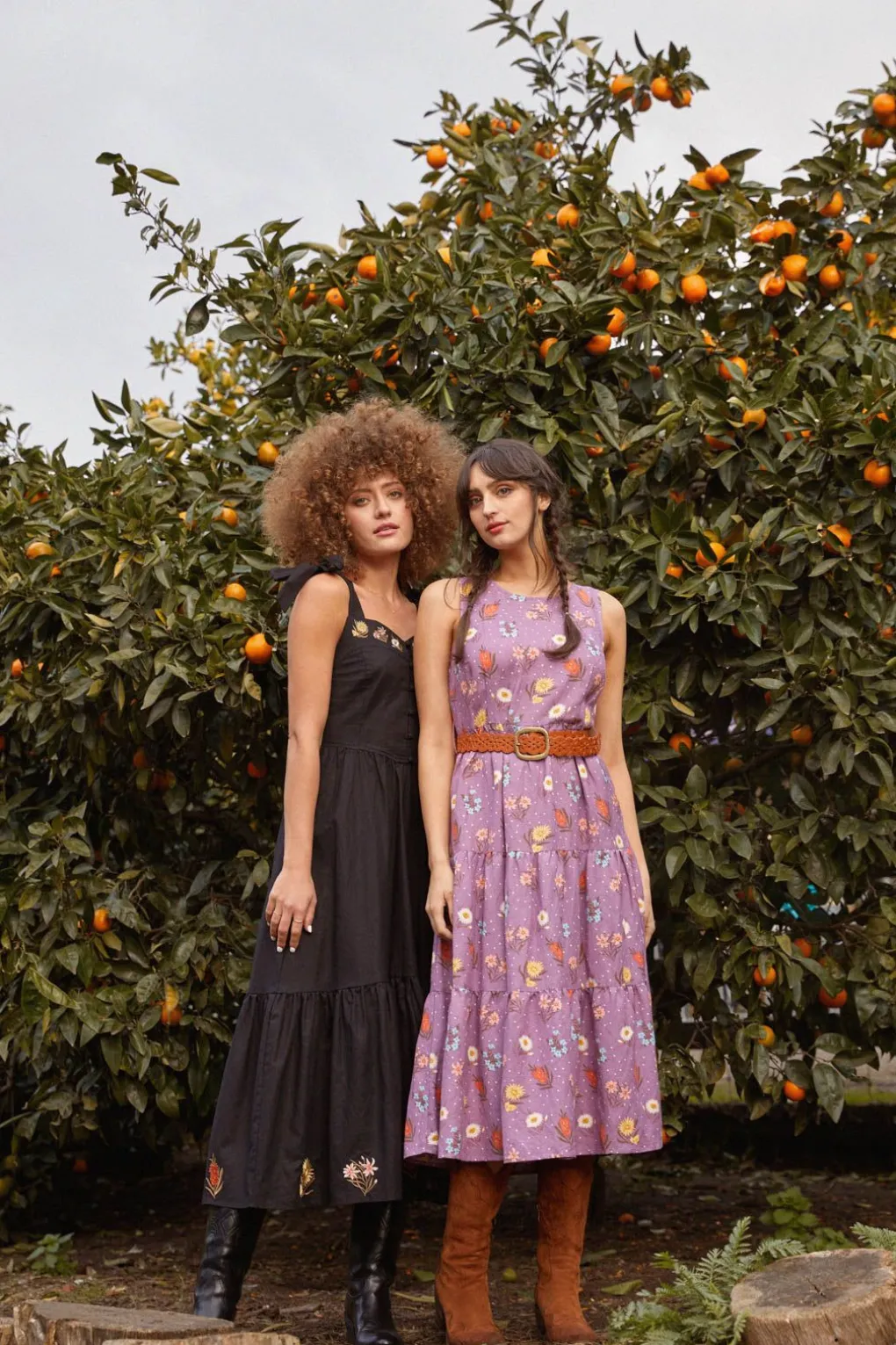 Mia Flora Midi Dress
