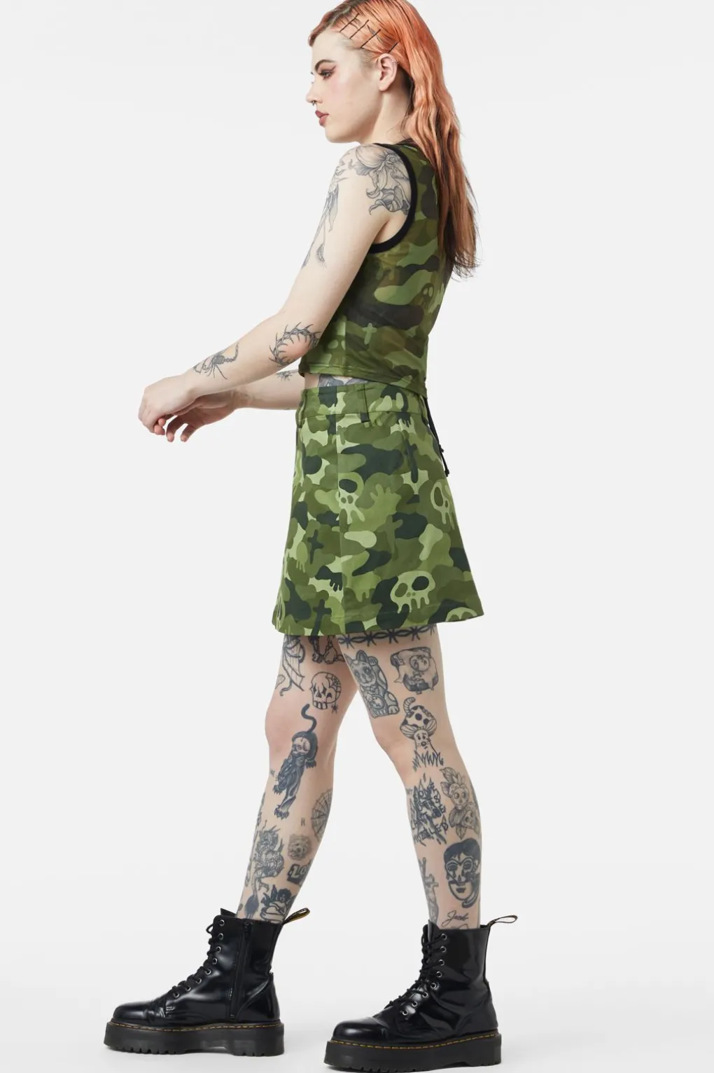 Nook Of The Garden Camo Mesh Tank