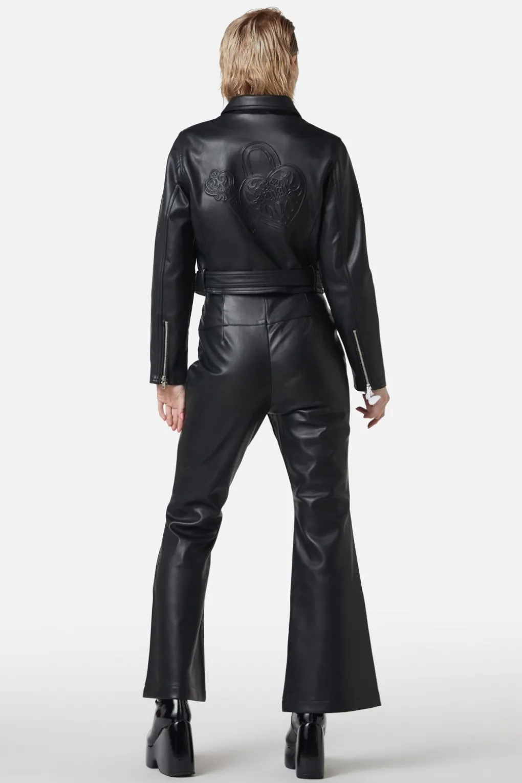 Ornate Metal Pu Jacket