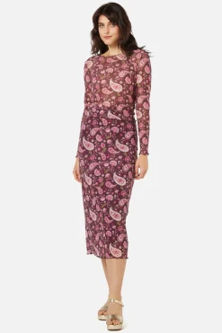 Paisley Mesh Skirt