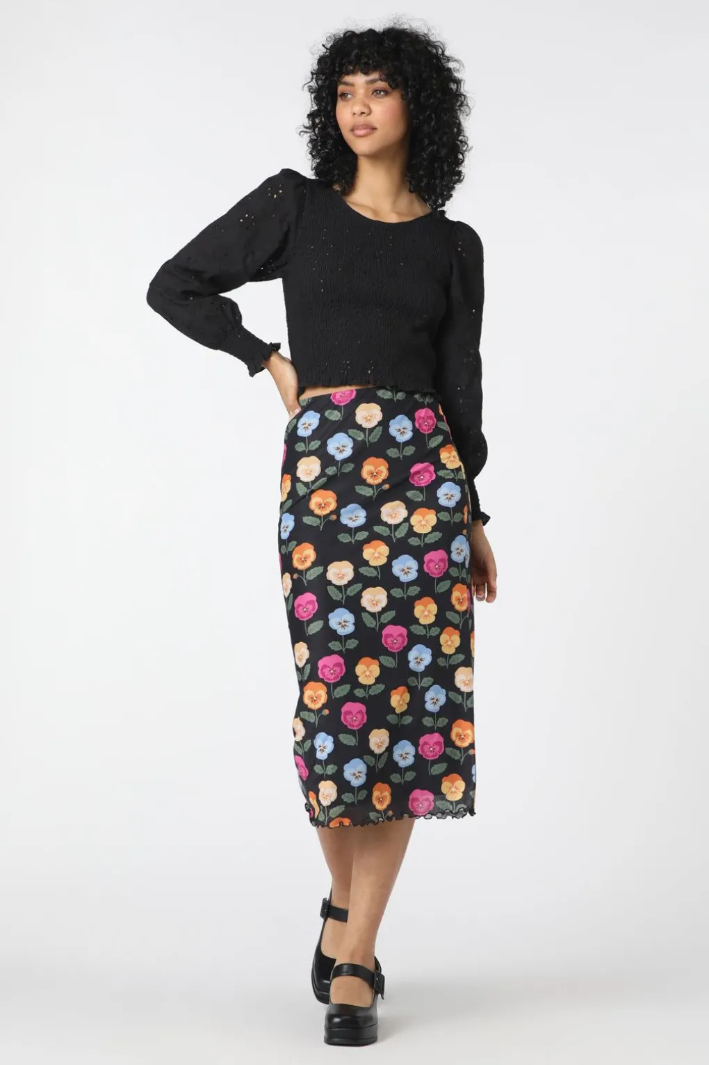 Pansy Mesh Skirt