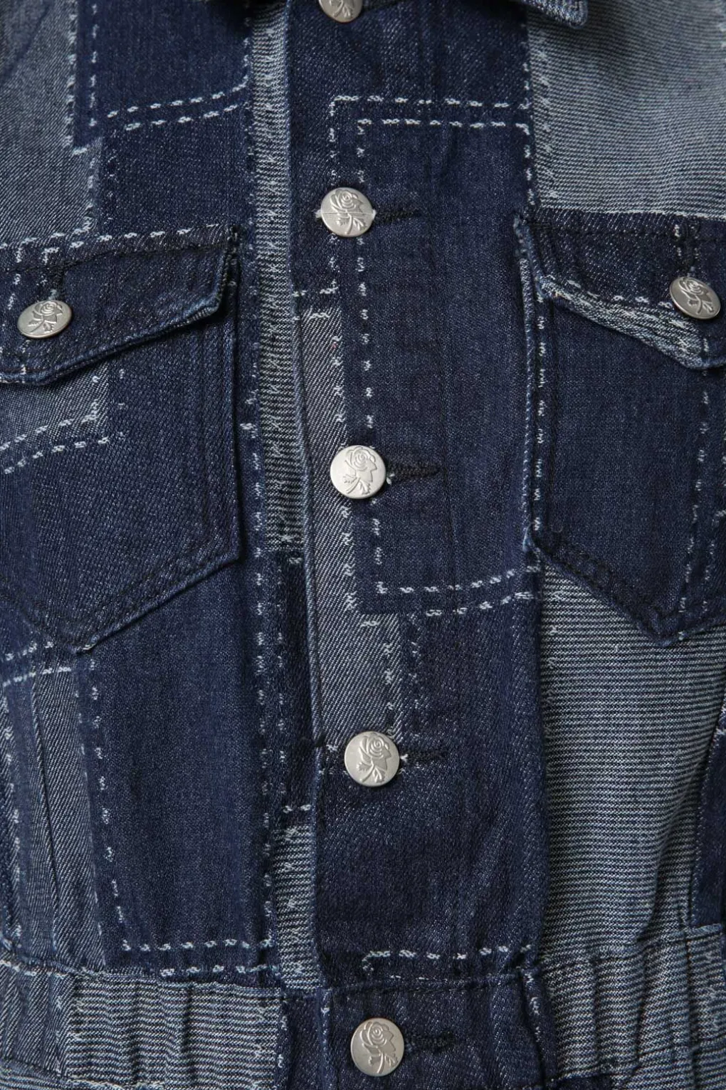 Patchwork Denim Boilersuit