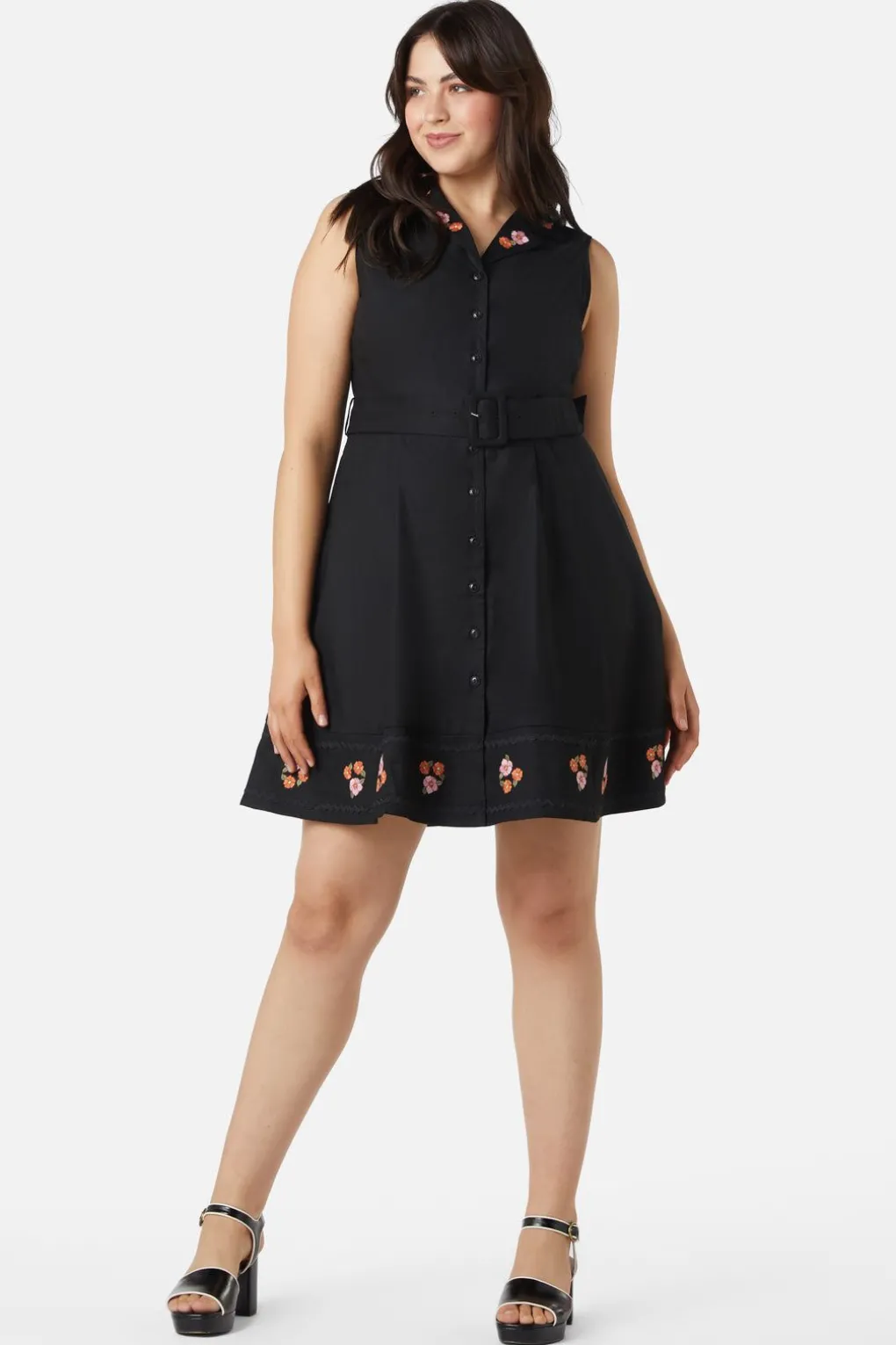 Petal Embroidered Dress