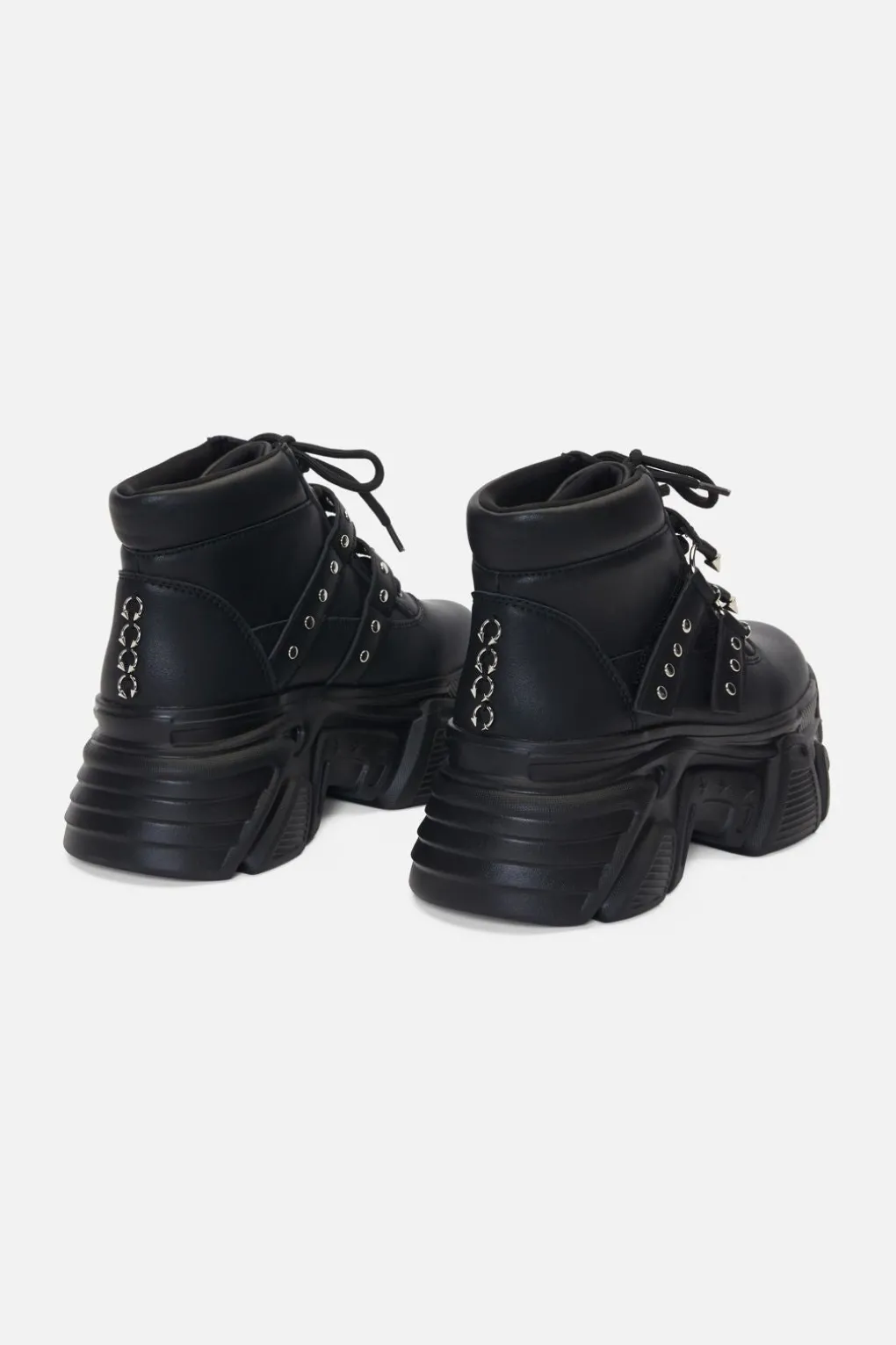 Pierced Platform Sneakers