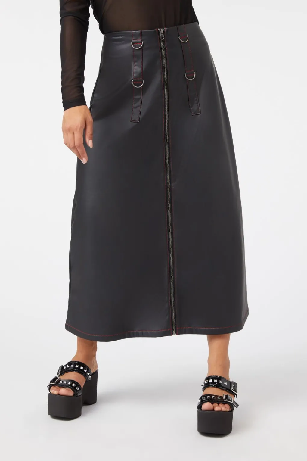 Queens Soldier Pu Skirt