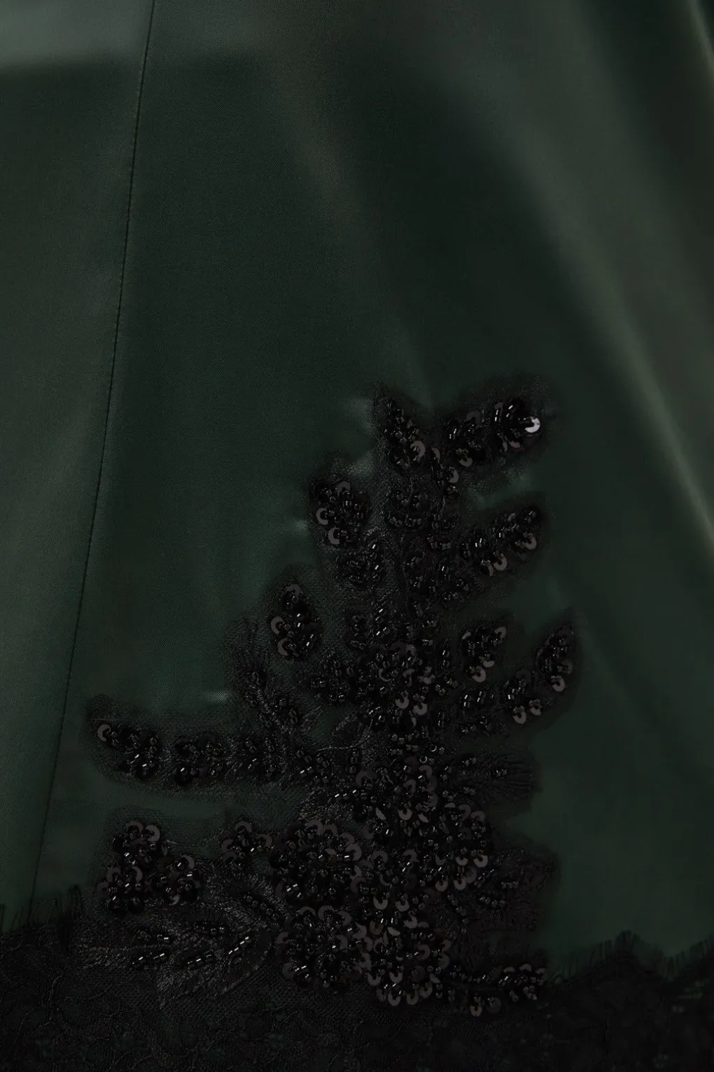 Remnants Satin Lace Skirt