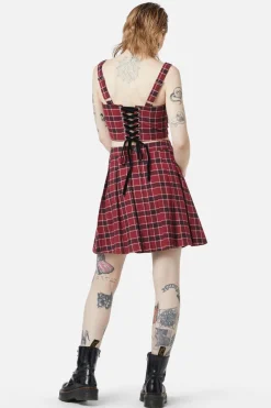 Revenge Tartan Pleated Skirt