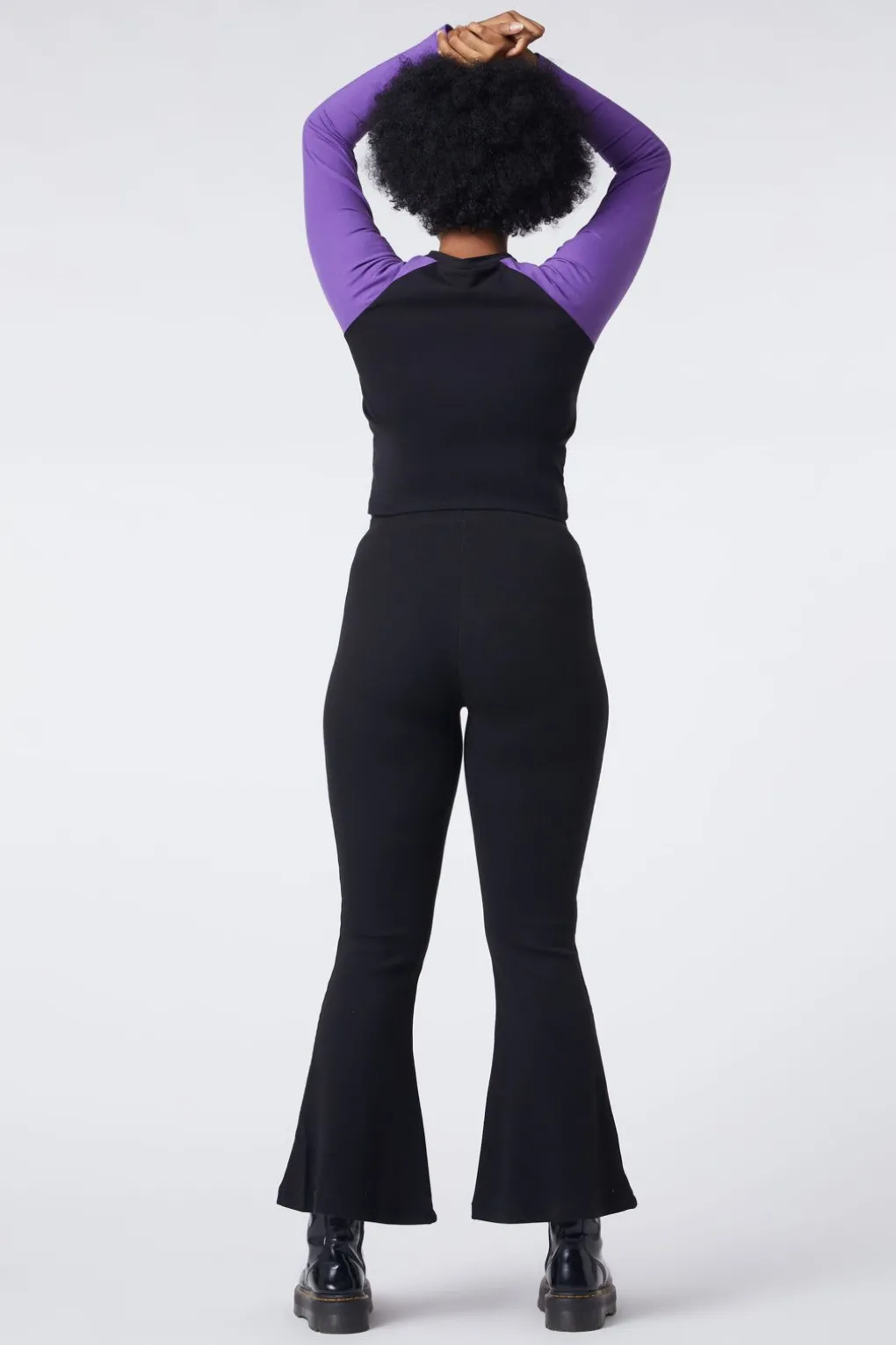90S Lacing Flare Rib Pant