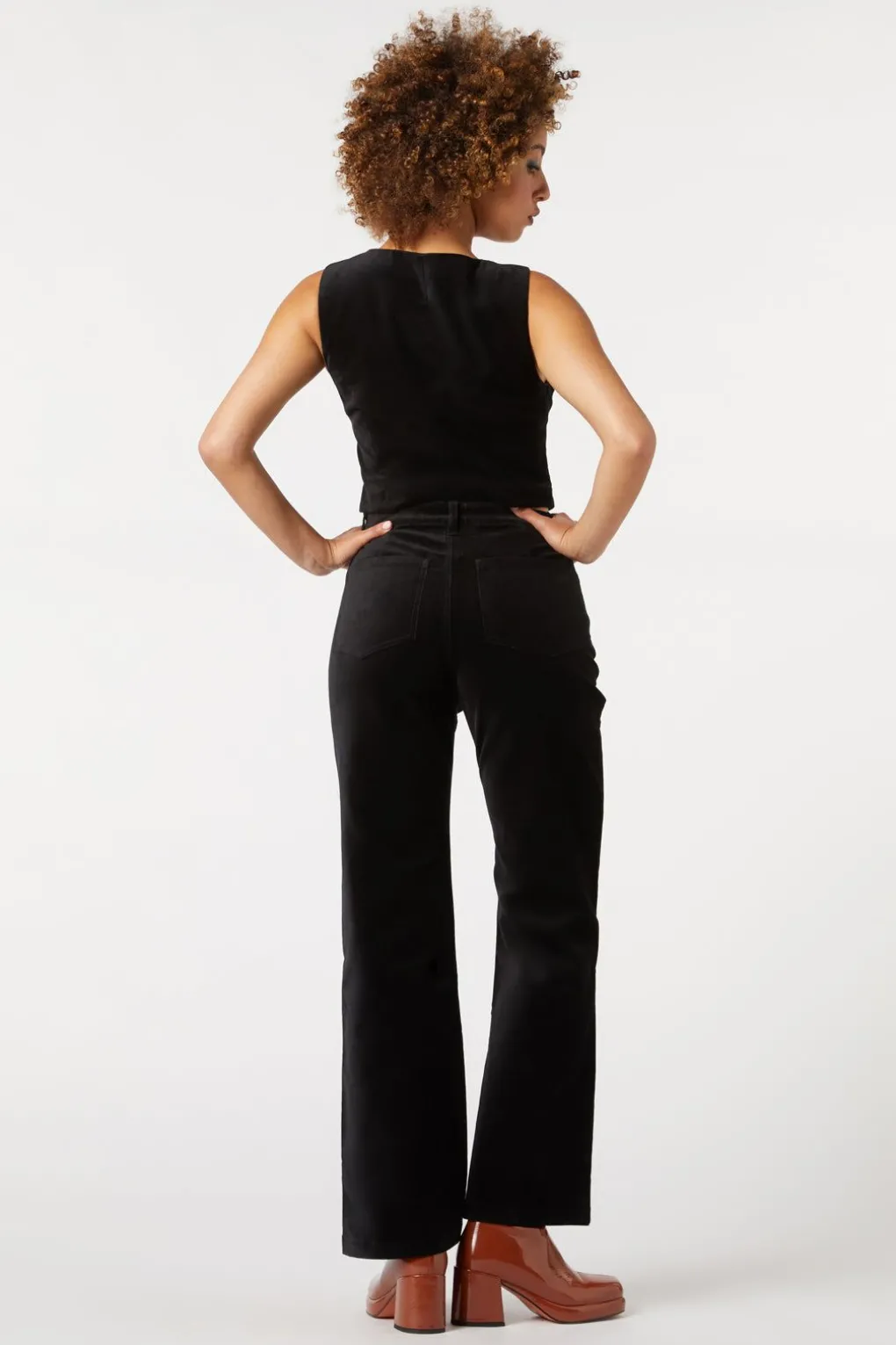 Sadie Velvet Flare Jean