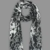 Smoking Skulls Long Scarf